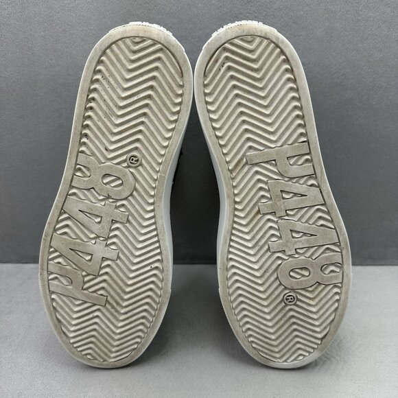 Womens 7 (EU 37) P448 Fantasy Glitter Croc Black Embossed High Top Sneakers - Picture 7 of 8